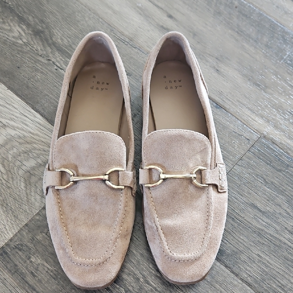A New Day Women's Suede Tan Loafers